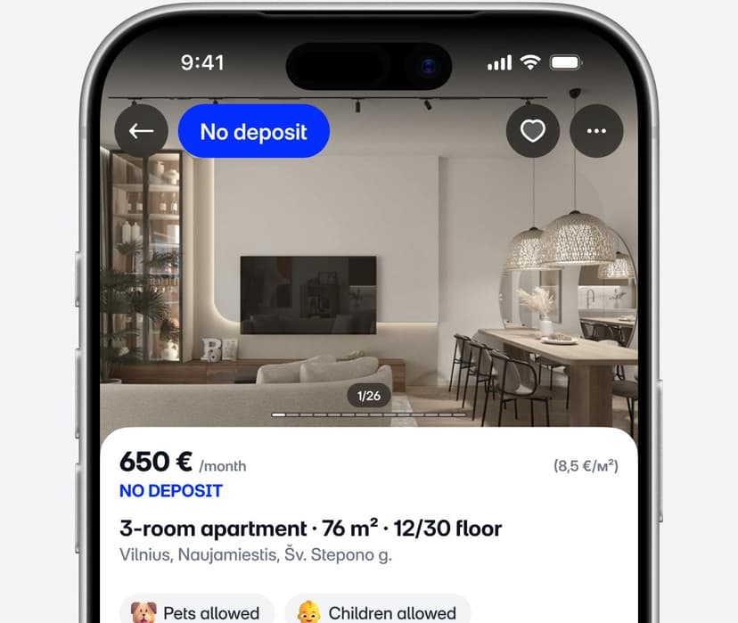 Paskelbiame būstą ir rodome jį nuomininkams