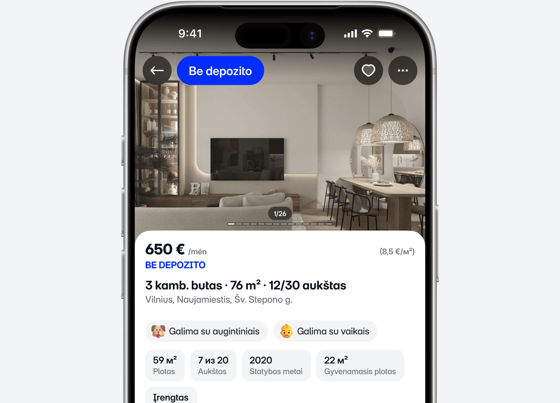 Viskas, kas susiję su nuoma — <span>įskaičiuota</span>